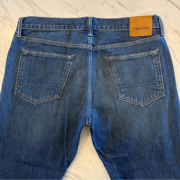 Tom Ford Indigo Straight Leg Jeans - Picture 11 of 13